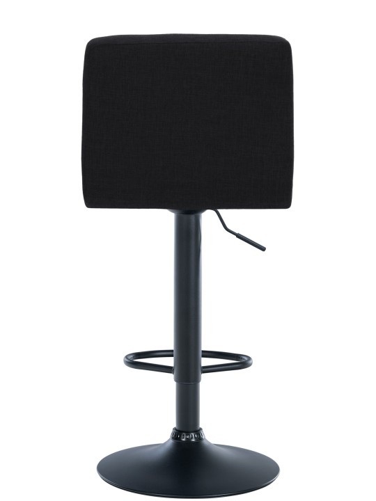 Tabouret de bar Calma tissu, noir