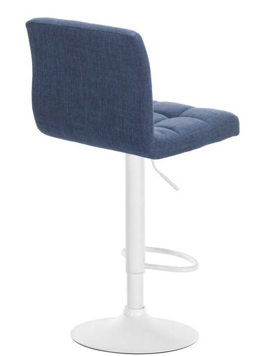 Tabouret de bar Calma tissu, bleu