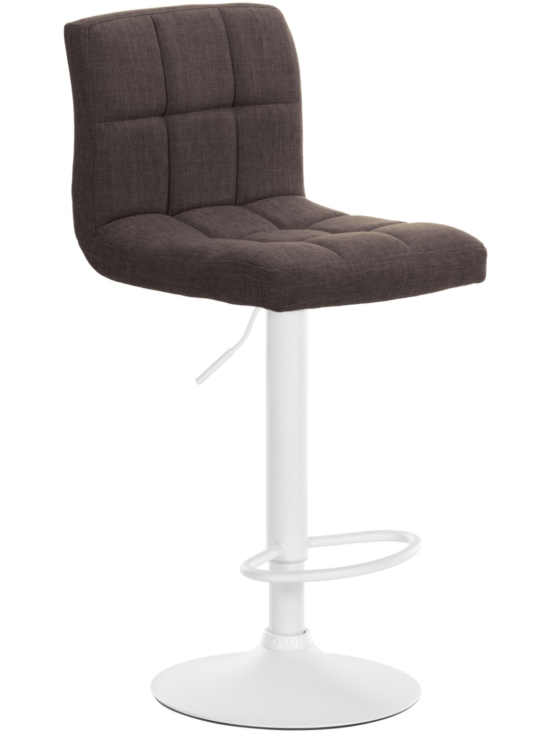 Tabouret de bar Calma tissu, brun