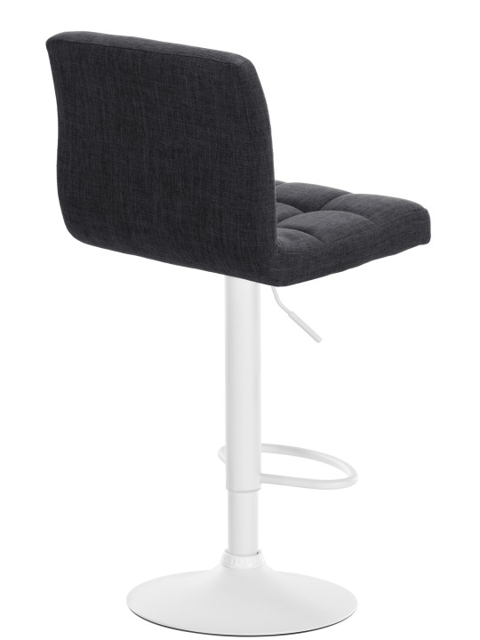 Tabouret de bar Calma tissu, gris foncé