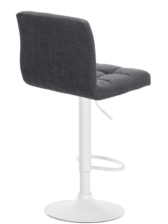 Tabouret de bar Calma tissu, gris clair