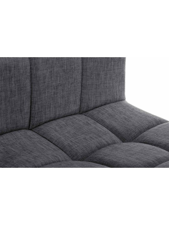 Tabouret de bar Calma tissu, gris clair