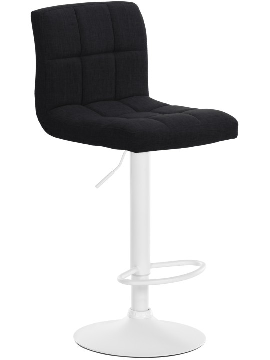 Tabouret de bar Calma tissu, noir