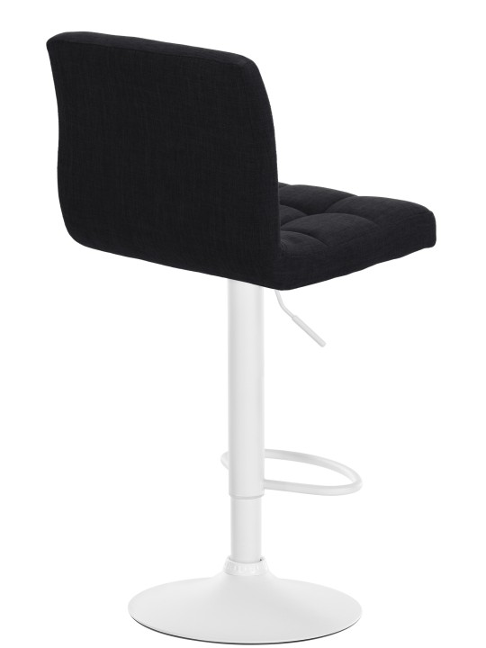 Tabouret de bar Calma tissu, noir