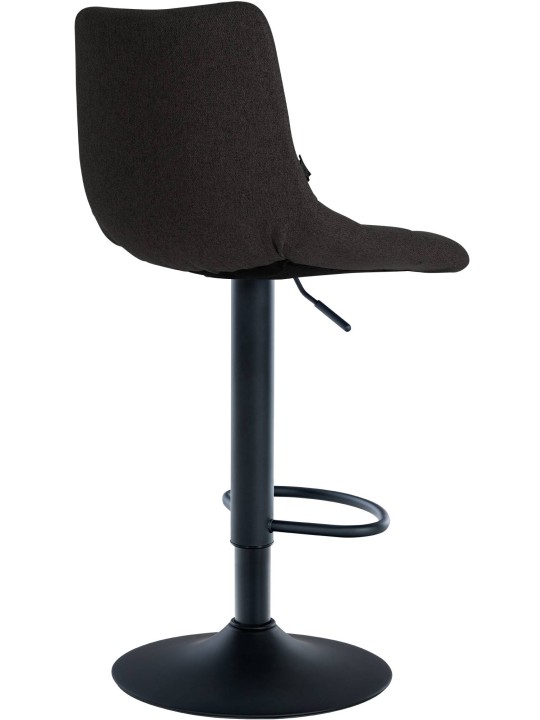 Tabouret de bar Jerry tissu, noir Tabouret de bar Jerry tissu, noir