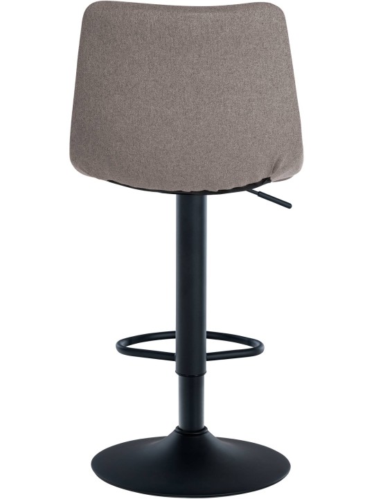 Tabouret de bar Jerry tissu, gris