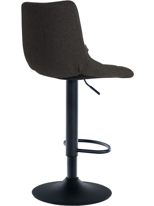 Tabouret de bar Jerry tissu, gris foncé