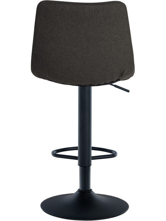 Tabouret de bar Jerry tissu, gris foncé