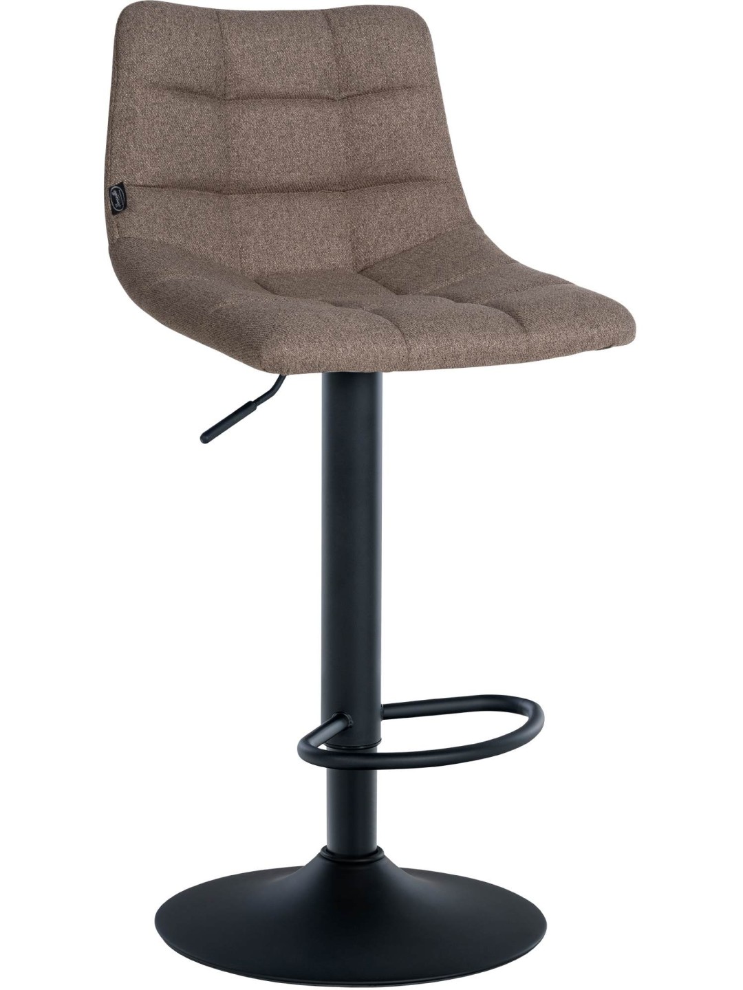 Tabouret de bar Jerry tissu, taupe