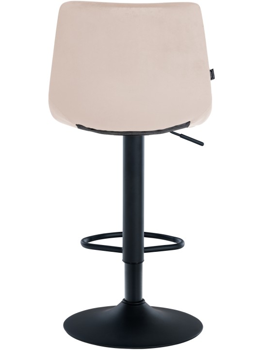 Tabouret de bar Jerry velours, beige