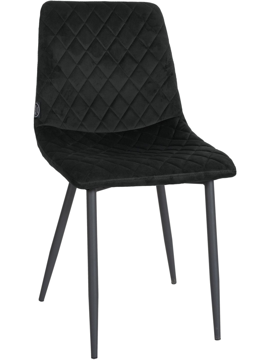 Chaise Telde velours, noir