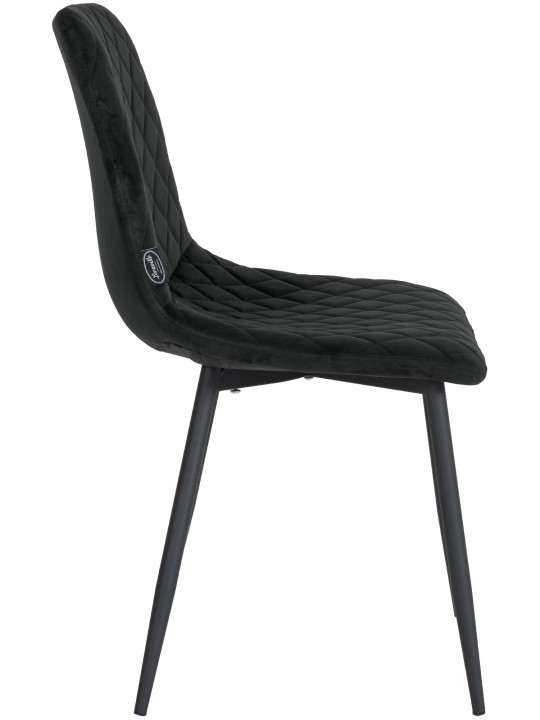 Chaise Telde velours, noir Chaise Telde velours, noir