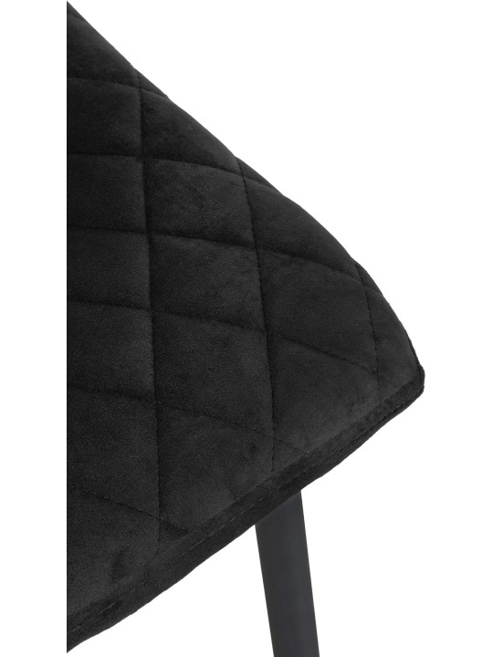 Chaise Telde velours, noir Chaise Telde velours, noir