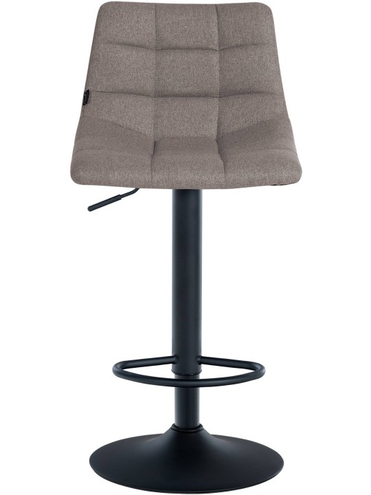 Tabouret de bar Jerry tissu, gris