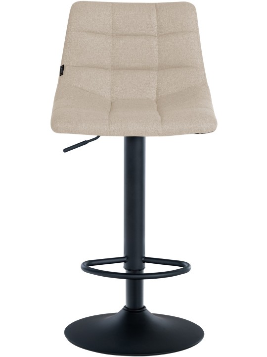 Tabouret de bar Jerry tissu, crème