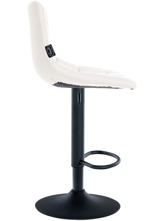 Tabouret de bar Jerry simili cuir, blanc Tabouret de bar Jerry simili cuir, blanc