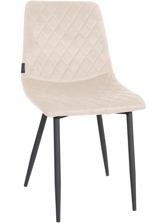 Chaise Telde velours, crème Chaise Telde velours, crème