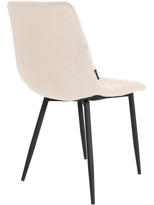 Chaise Telde velours, crème Chaise Telde velours, crème