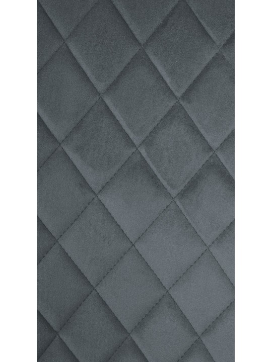 Chaise Telde velours, gris foncé