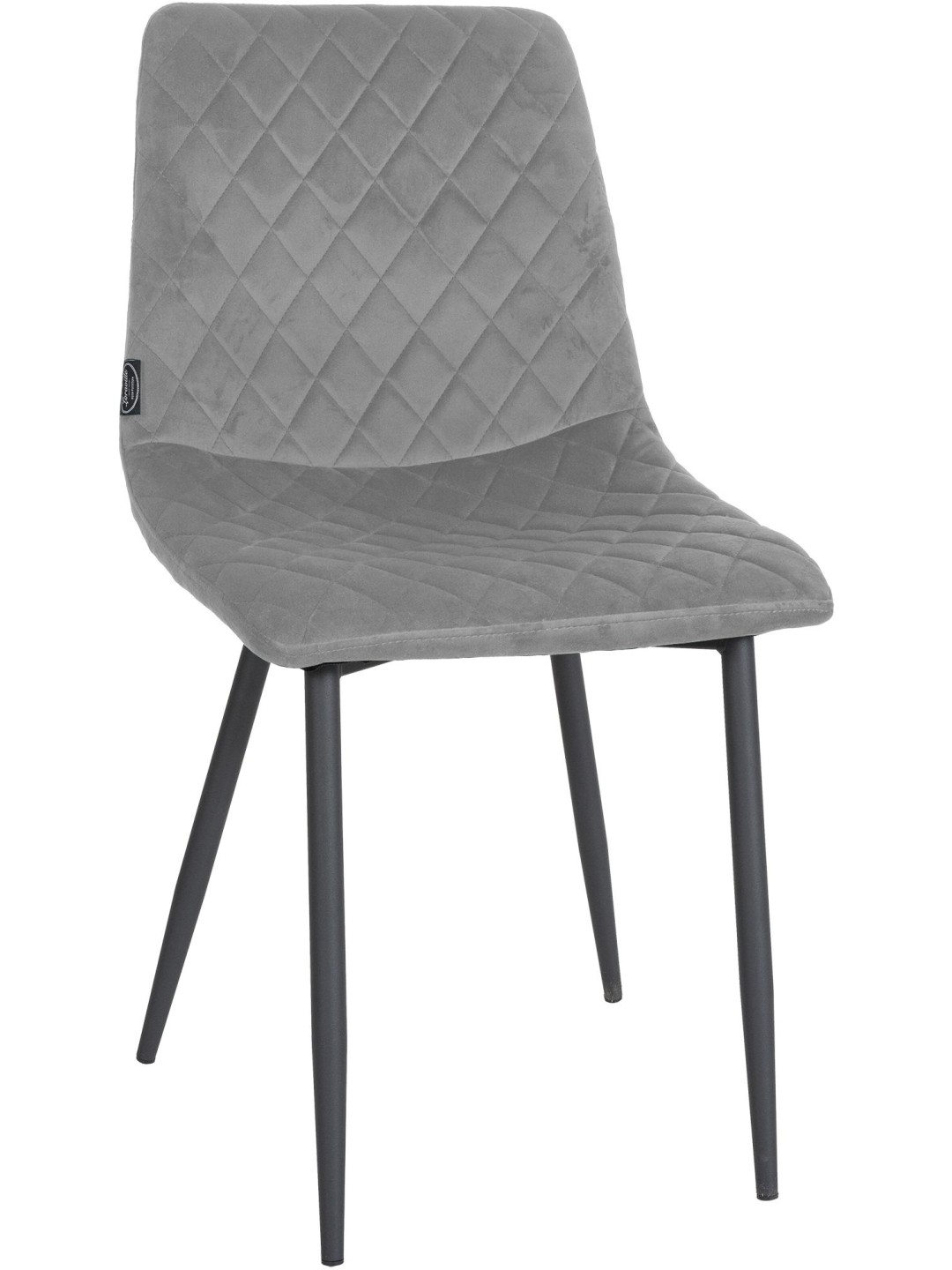 Chaise Telde velours, gris
