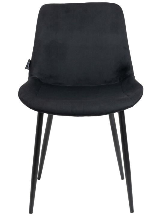 Lot de 2 chaises de salle à manger Victoria velours, noir Lot de 2 chaises de salle à manger Victoria velours, noir