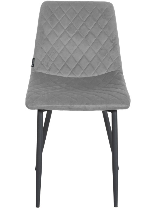 Chaise Telde velours, gris