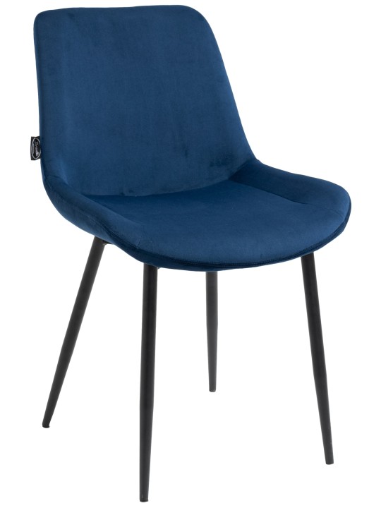 Lot de 2 chaises de salle à manger Victoria velours, bleu Lot de 2 chaises de salle à manger Victoria velours, bleu