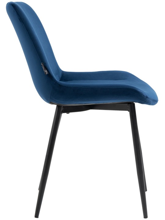 Lot de 2 chaises de salle à manger Victoria velours, bleu Lot de 2 chaises de salle à manger Victoria velours, bleu