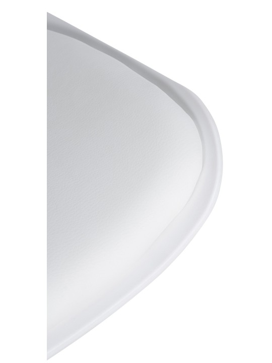 Tabouret de bar Aveiro simili cuir, blanc