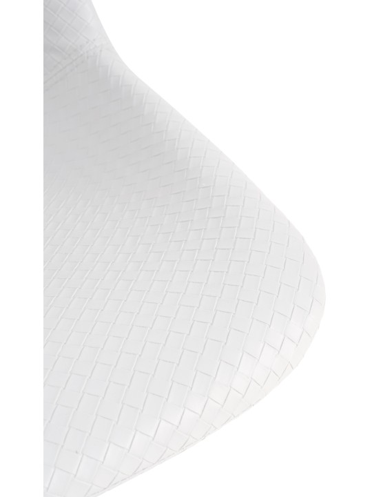 Tabouret de bar Loft simili cuir, blanc