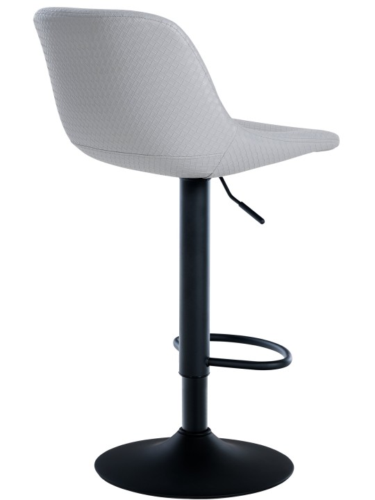 Tabouret de bar Loft simili cuir, gris