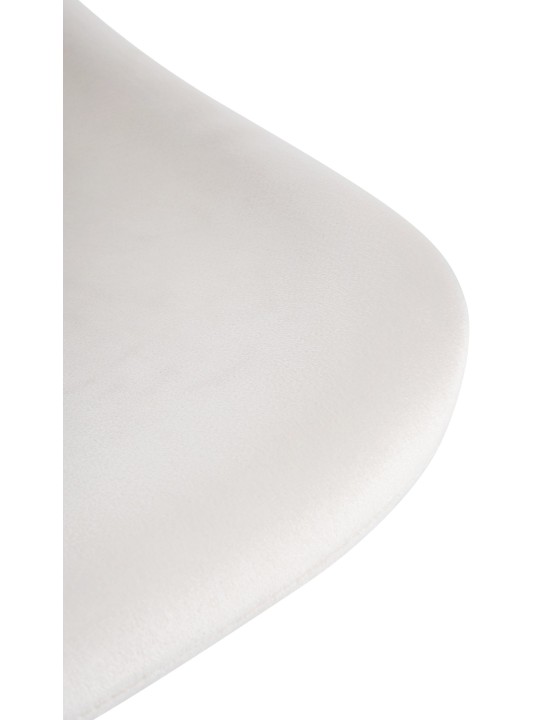 Tabouret de bar Loft velours, crème