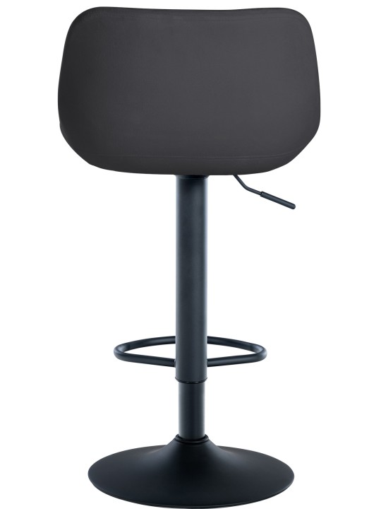 Tabouret de bar Loft velours, noir