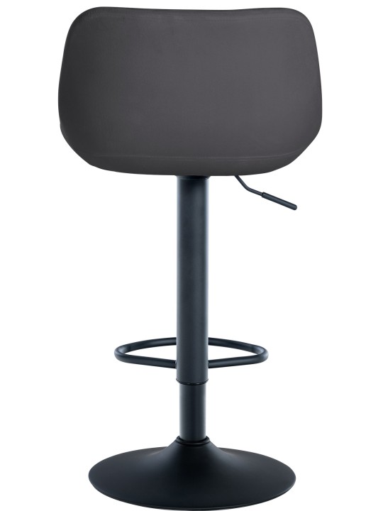 Tabouret de bar Loft velours, gris foncé