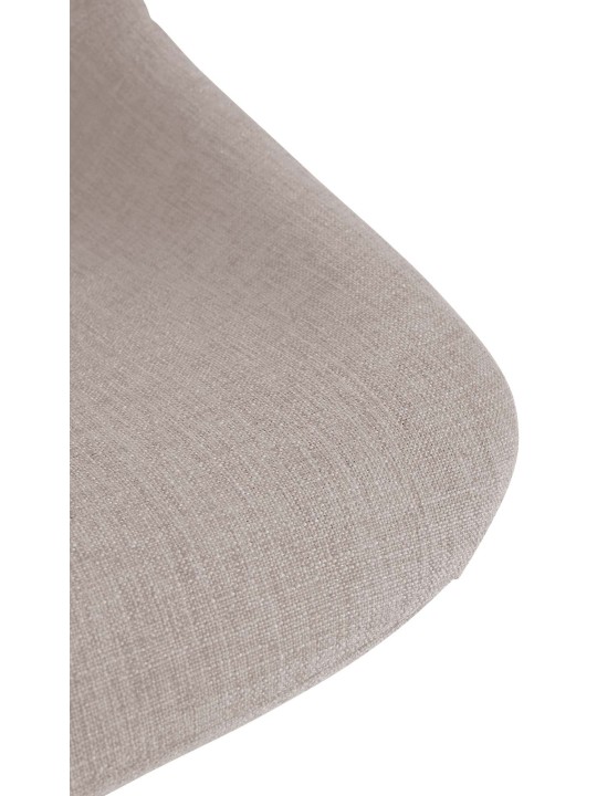 Tabouret de bar loft tissu, taupe