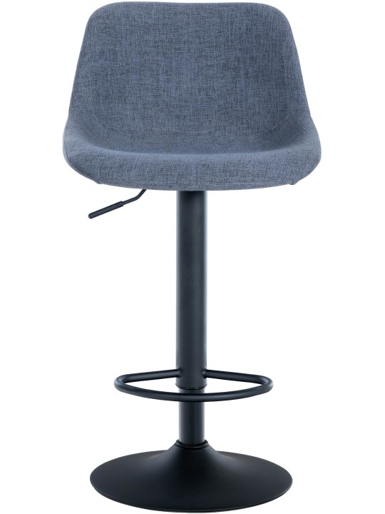 Tabouret de bar loft tissu, bleu