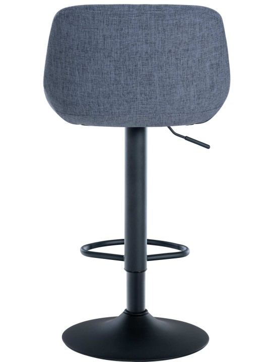 Tabouret de bar loft tissu, bleu