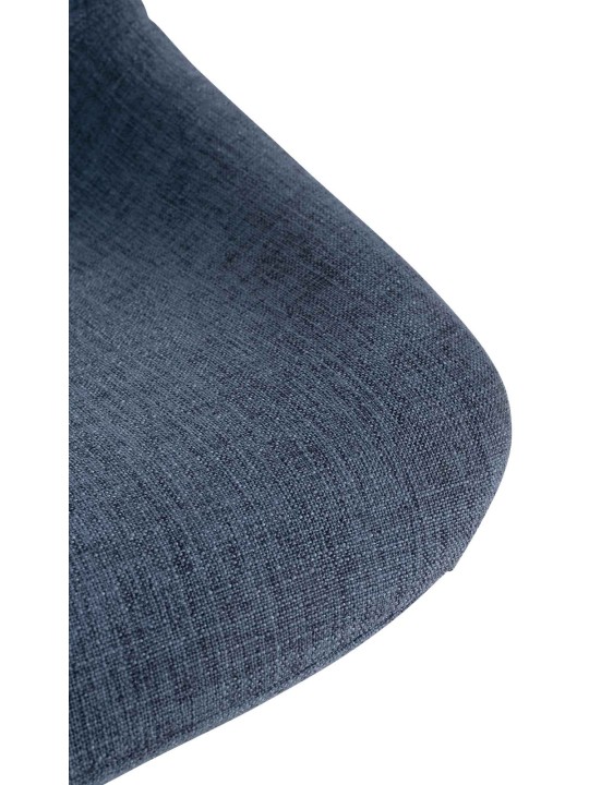 Tabouret de bar loft tissu, bleu