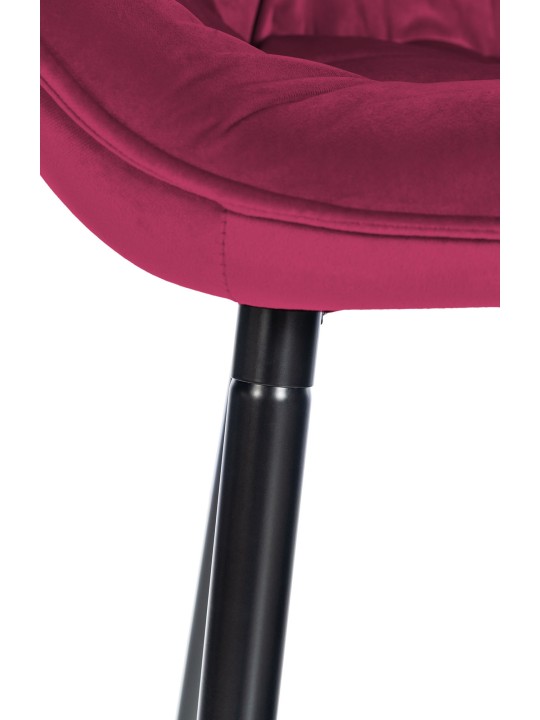 Tabouret de bar Gibson 76 velours, lilas