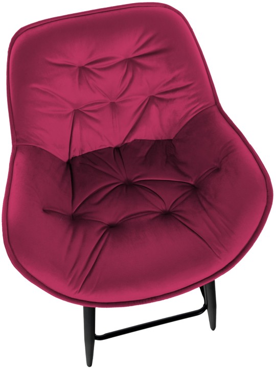 Tabouret de bar Gibson 76 velours, lilas