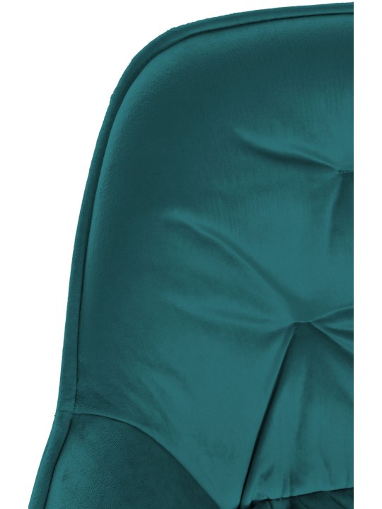 Tabouret de bar Gibson 76 velours, vert foncé