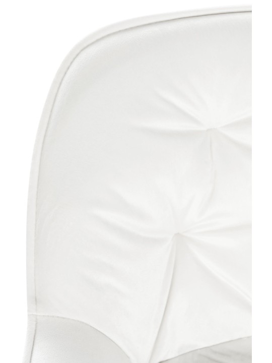 Tabouret de bar Gibson 76 velours, blanc crème Tabouret de bar Gibson 76 velours, blanc crème