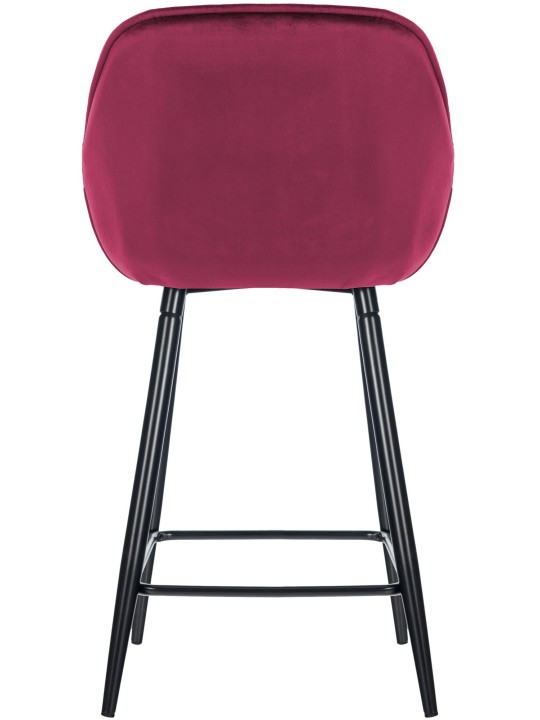 Lot de 2 tabourets de bar Gibson 76 velours, lilas Lot de 2 tabourets de bar Gibson 76 velours, lilas