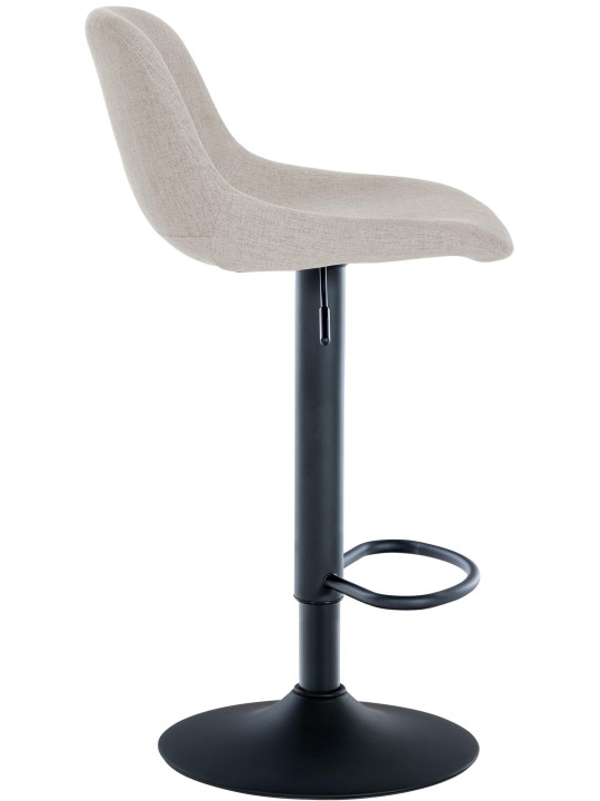 Lot de 2 tabourets de bar loft tissu, crème Lot de 2 tabourets de bar loft tissu, crème