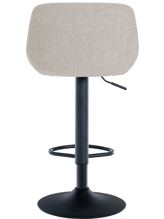 Lot de 2 tabourets de bar loft tissu, crème Lot de 2 tabourets de bar loft tissu, crème