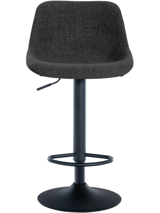 Lot de 2 tabourets de bar loft tissu, noir Lot de 2 tabourets de bar loft tissu, noir