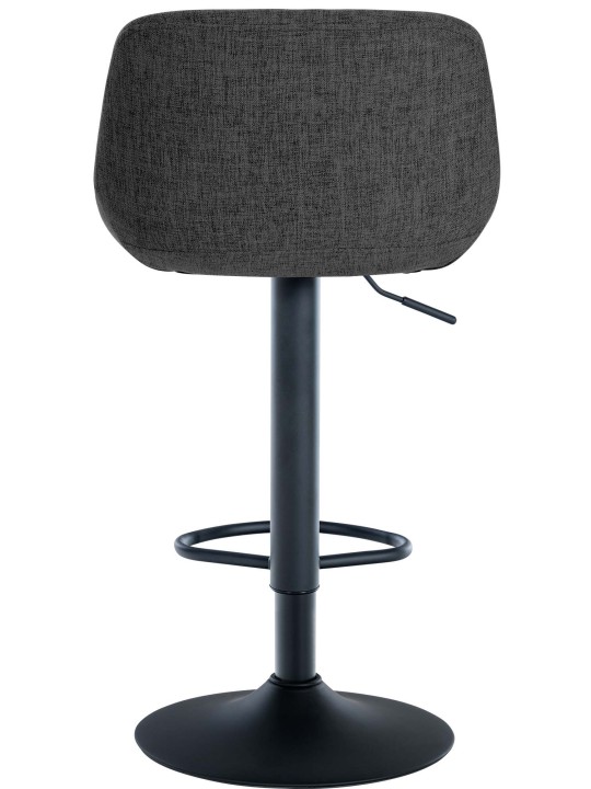 Lot de 2 tabourets de bar loft tissu, noir Lot de 2 tabourets de bar loft tissu, noir