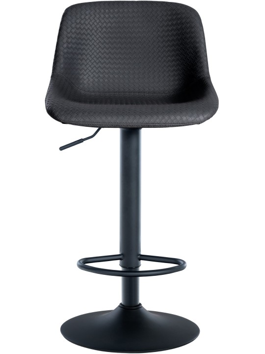 Lot de 2 tabourets de bar Loft simili cuir, noir Lot de 2 tabourets de bar Loft simili cuir, noir