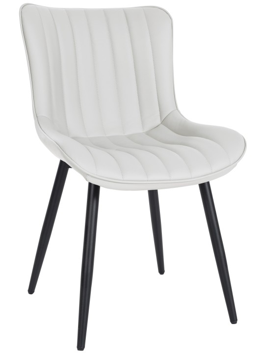 Chaise Largo simili cuir, blanc