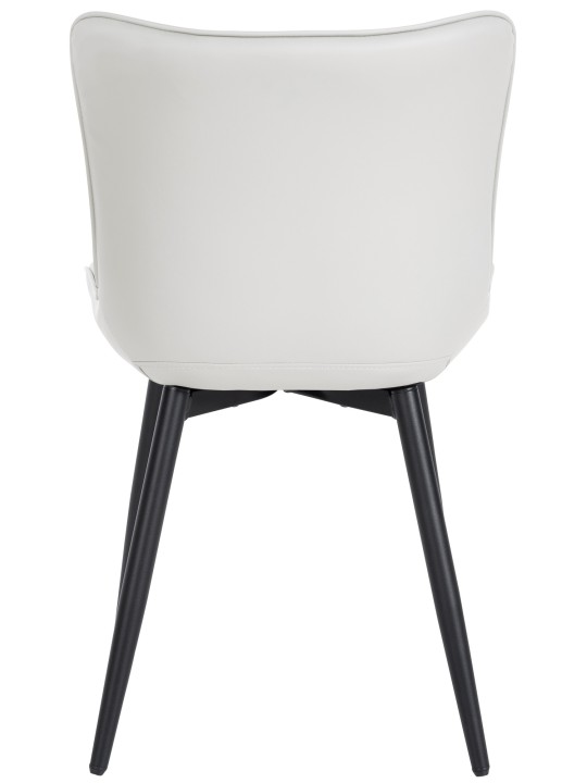 Chaise Largo simili cuir, blanc